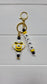 Personalised Bee Bag Charm 🐝 | Name Keyring for School Bags, Backpacks & Mum's Bag