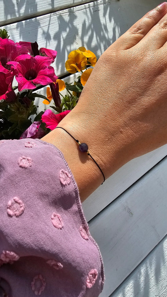 Amethyst Lucky Bracelet – Handmade Good Luck Charm - BellishAmethyst Lucky Bracelet – Handmade Good Luck Charm