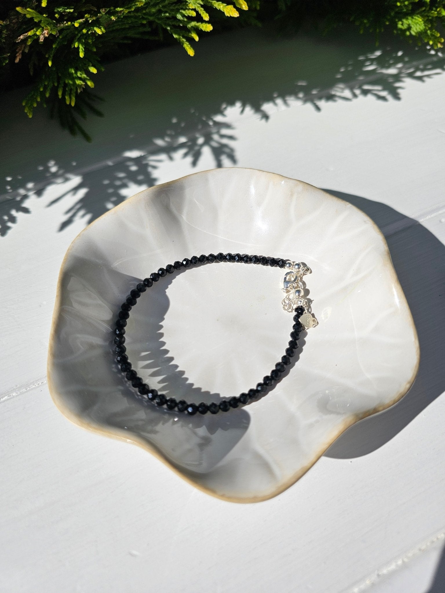 Black Tourmaline Bracelet 3mm - BellishBlack Tourmaline Bracelet 3mm