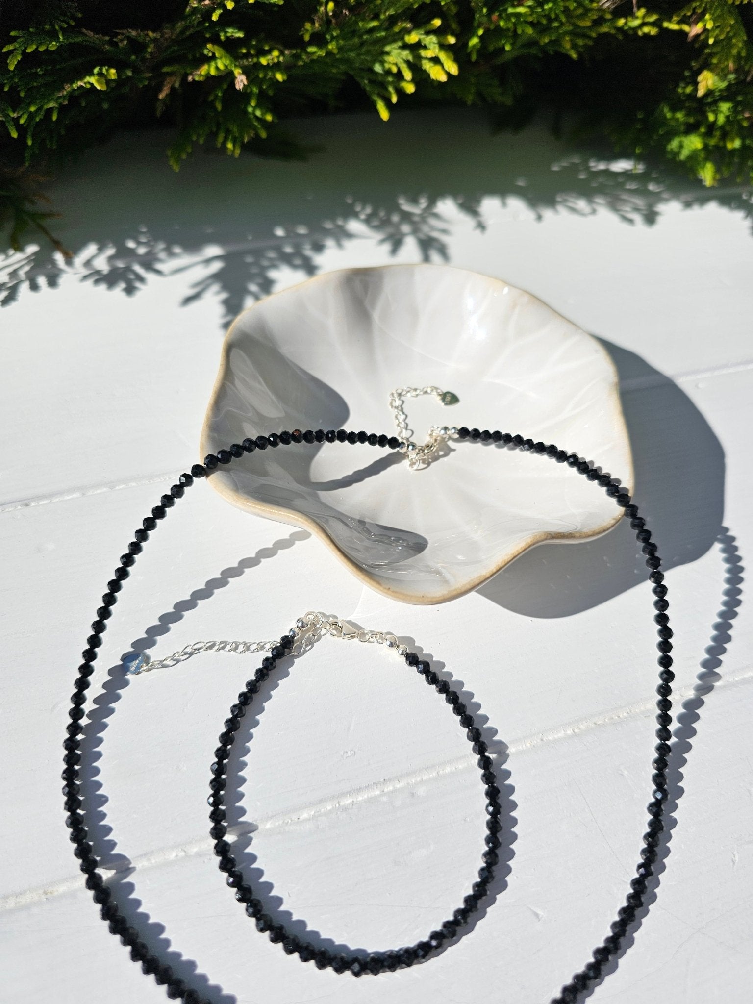 Black Tourmaline Choker 3mm - BellishBlack Tourmaline Choker 3mm