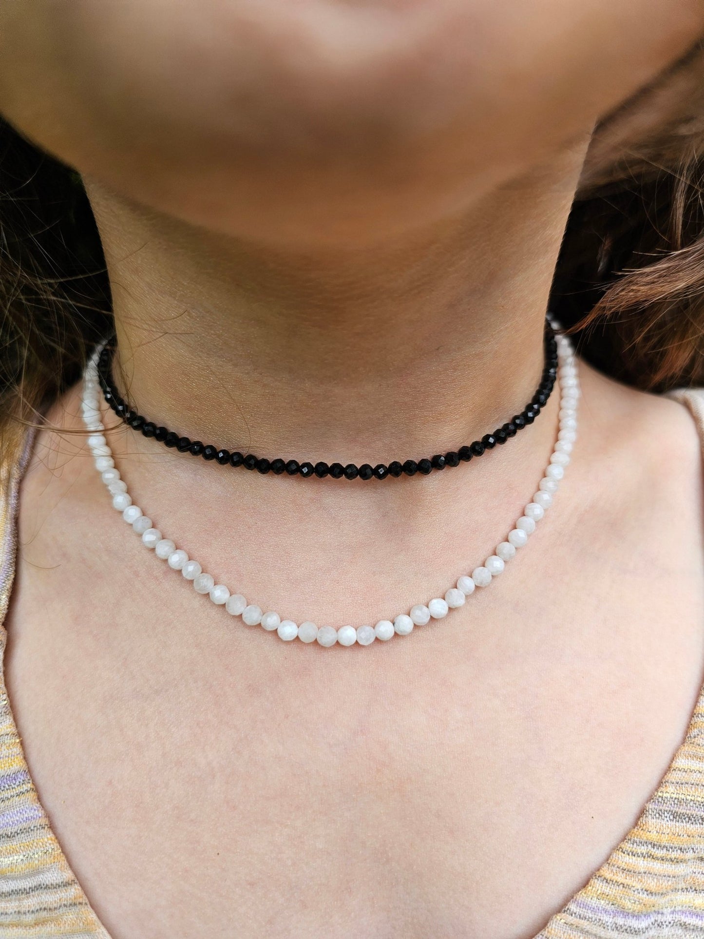 Black Tourmaline Choker 3mm - BellishBlack Tourmaline Choker 3mm