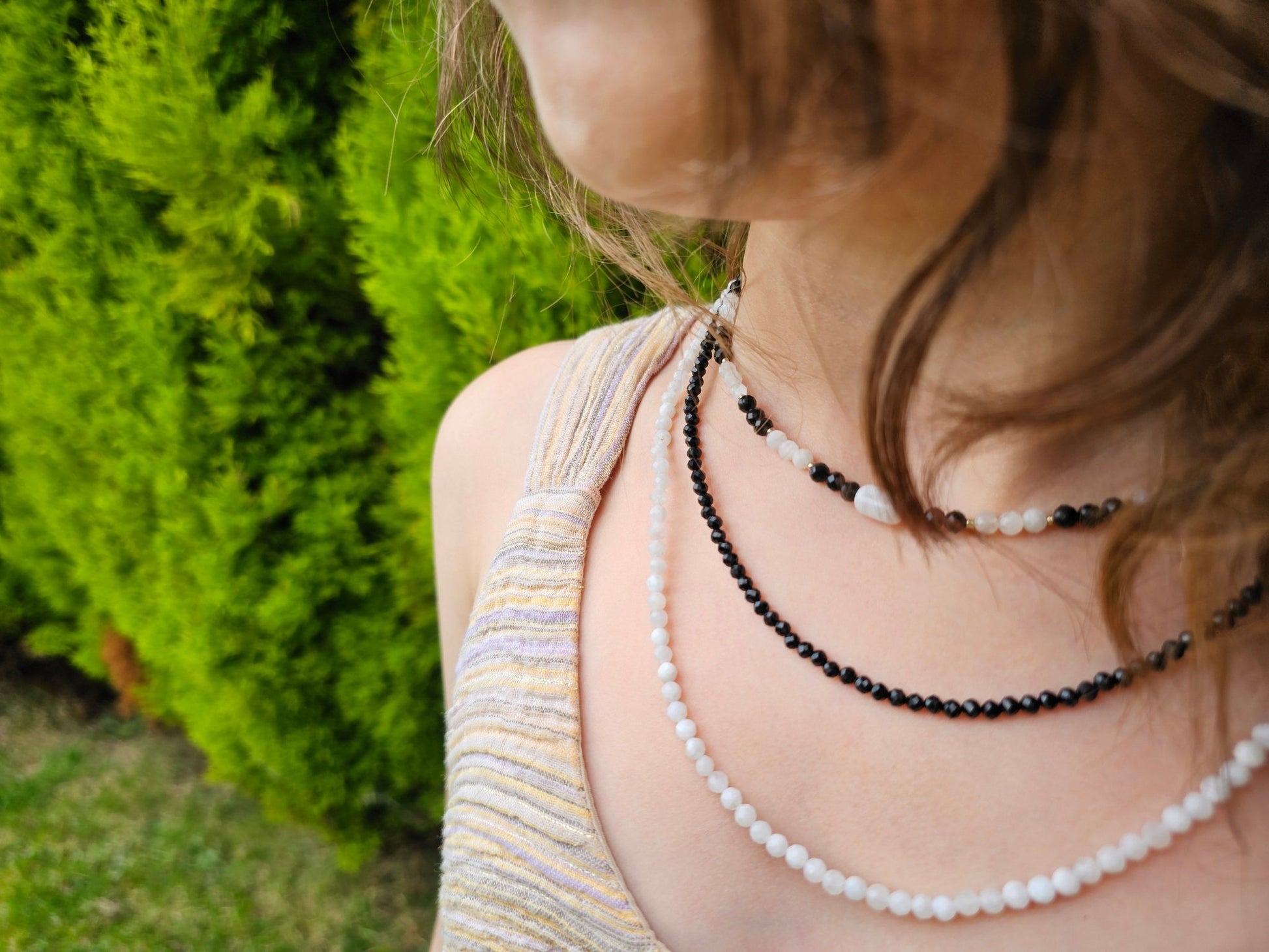 Black Tourmaline Choker 3mm - BellishBlack Tourmaline Choker 3mm