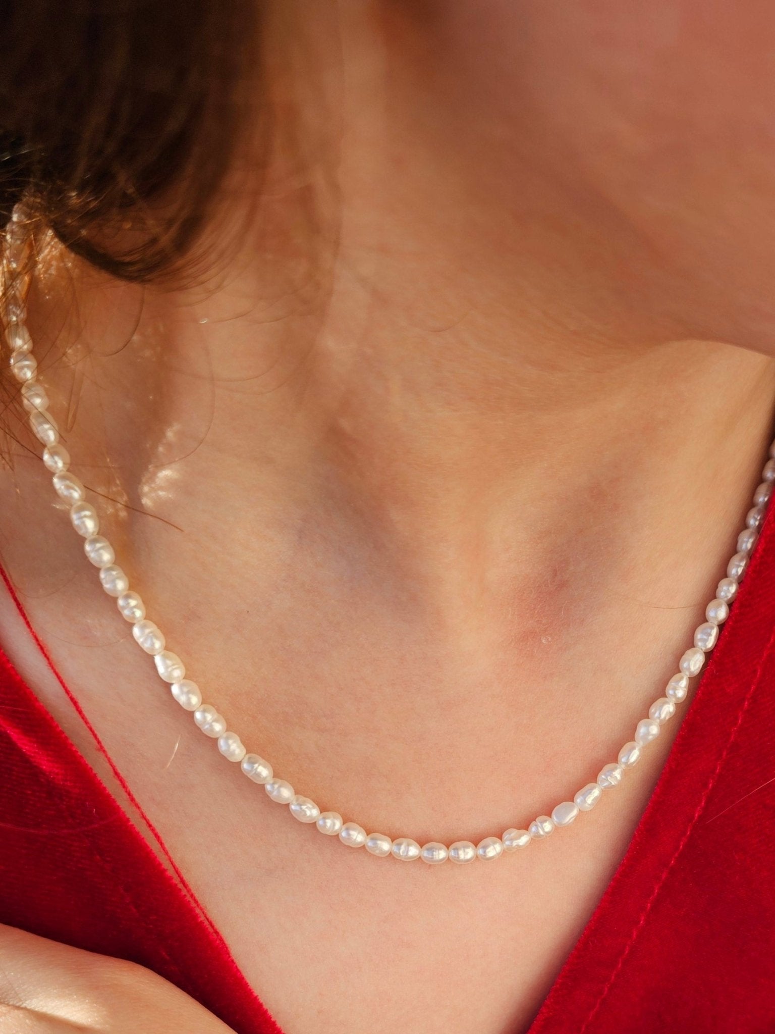 Freshwater Pearl Choker 4mm - BellishFreshwater Pearl Choker 4mm