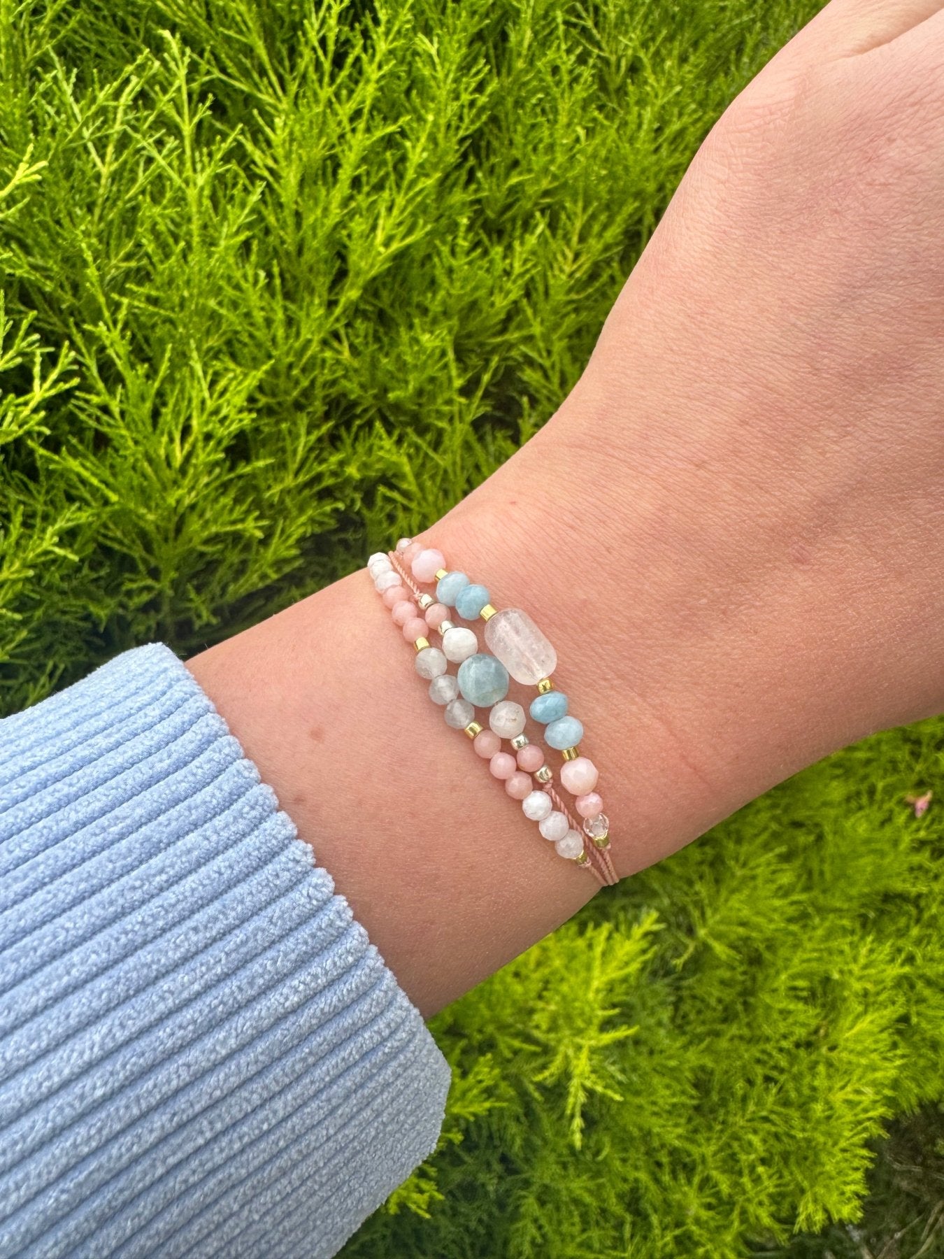 Harmony & Empowerment – 3 - Piece Healing Gemstone Bracelet Set - BellishHarmony & Empowerment – 3 - Piece Healing Gemstone Bracelet Set