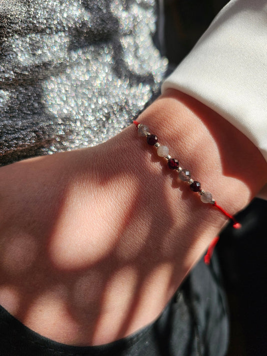 Labradorite & Garnet Bracelet - BellishLabradorite & Garnet Bracelet