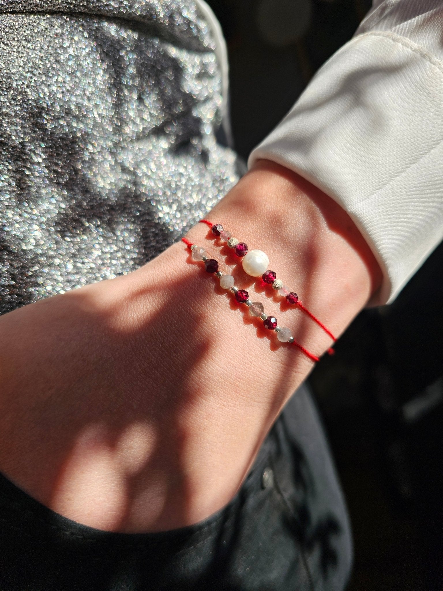 Labradorite & Garnet Bracelet - BellishLabradorite & Garnet Bracelet
