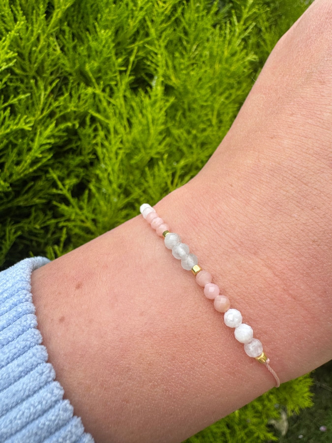 Love Yourself First Bracelet – Moonstone, Pink Opal & Aquamarine for Self - Love & Inner Peace - BellishLove Yourself First Bracelet – Moonstone, Pink Opal & Aquamarine for Self - Love & Inner Peace