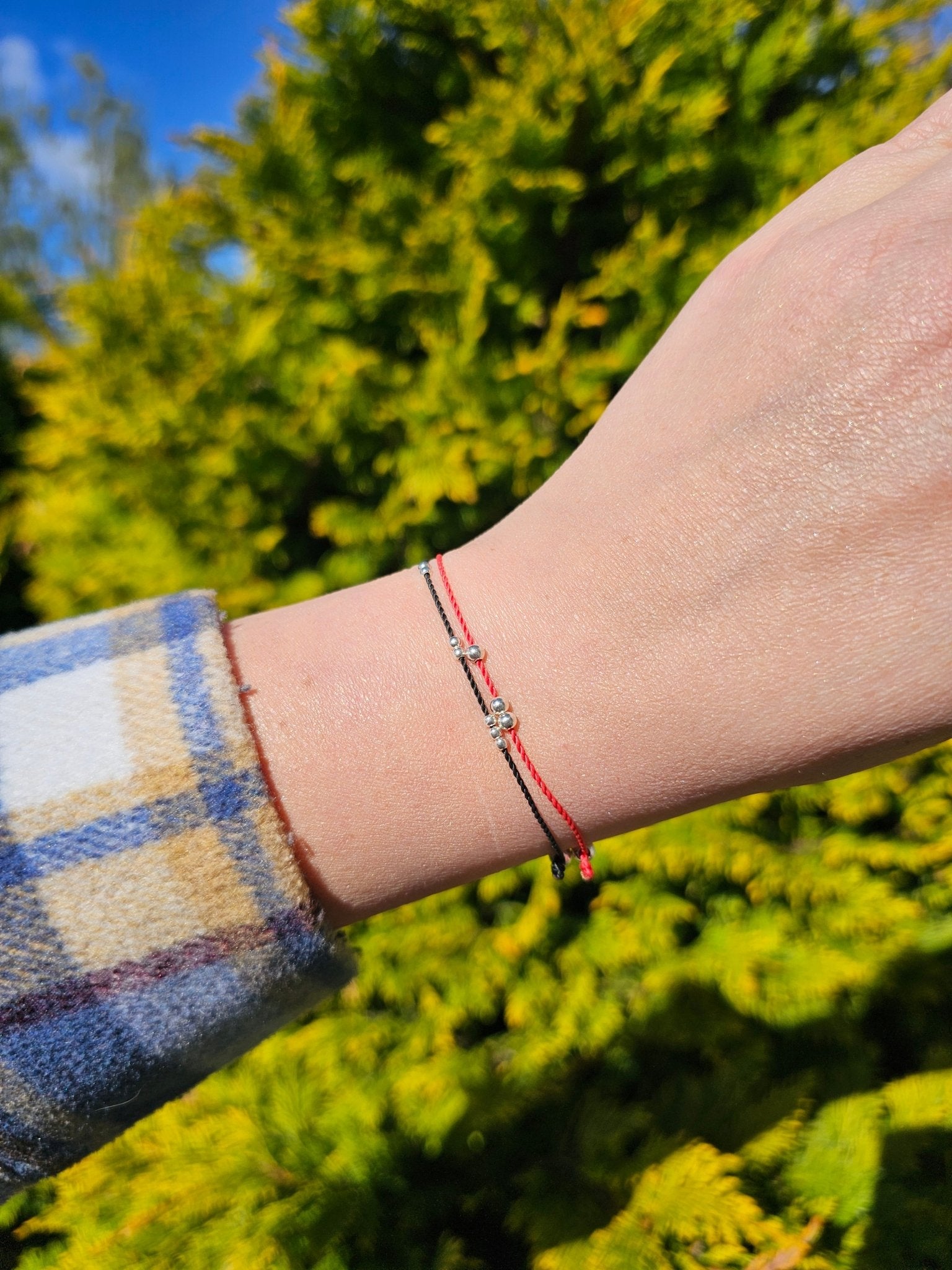 Luck & Protection Bracelet with Silver Beads - BellishLuck & Protection Bracelet with Silver Beads