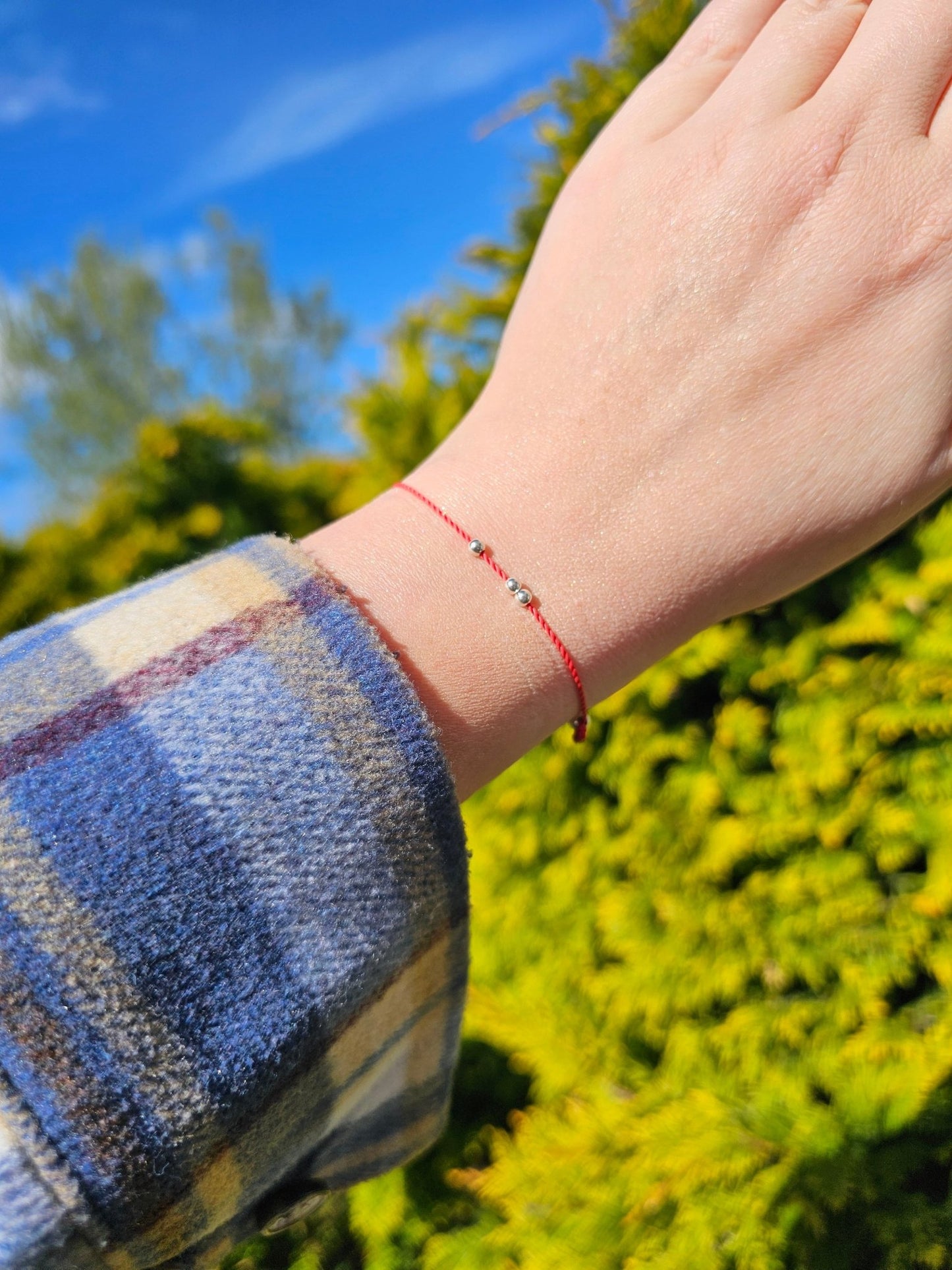 Luck & Protection Bracelet with Silver Beads - BellishLuck & Protection Bracelet with Silver Beads