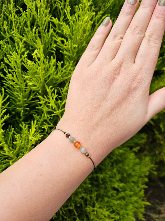 Lucky Bracelet - Carnelian & Amazonite & Garnet - BellishLucky Bracelet - Carnelian & Amazonite & Garnet