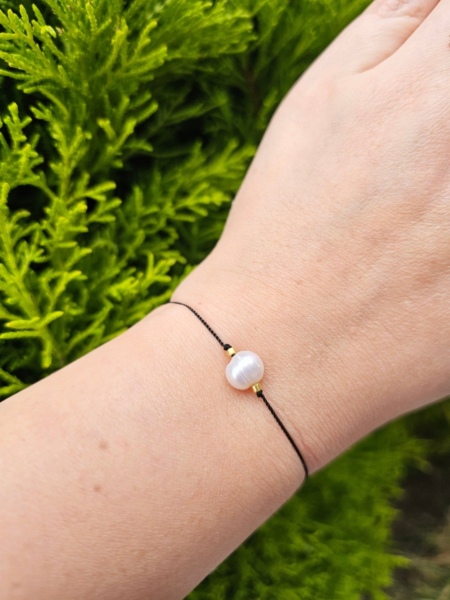 Lucky Bracelet - Pearl Black Cord - BellishLucky Bracelet - Pearl Black Cord