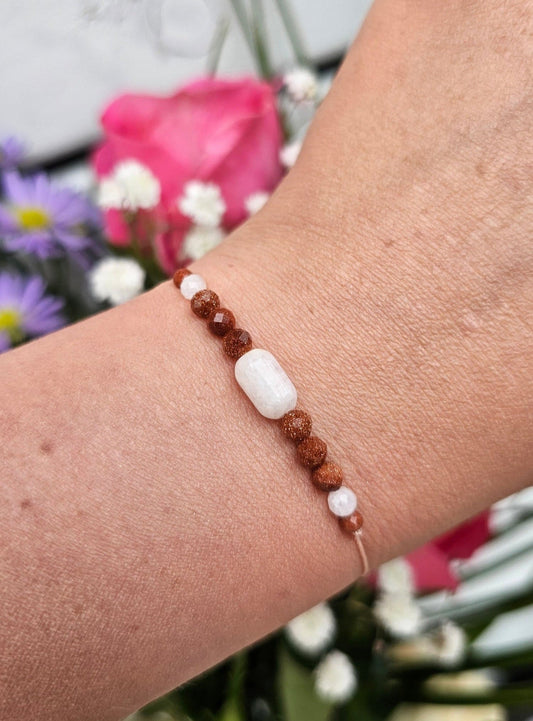 Moon Whisper - Sandstone & Moonstone Bracelet - BellishMoon Whisper - Sandstone & Moonstone Bracelet
