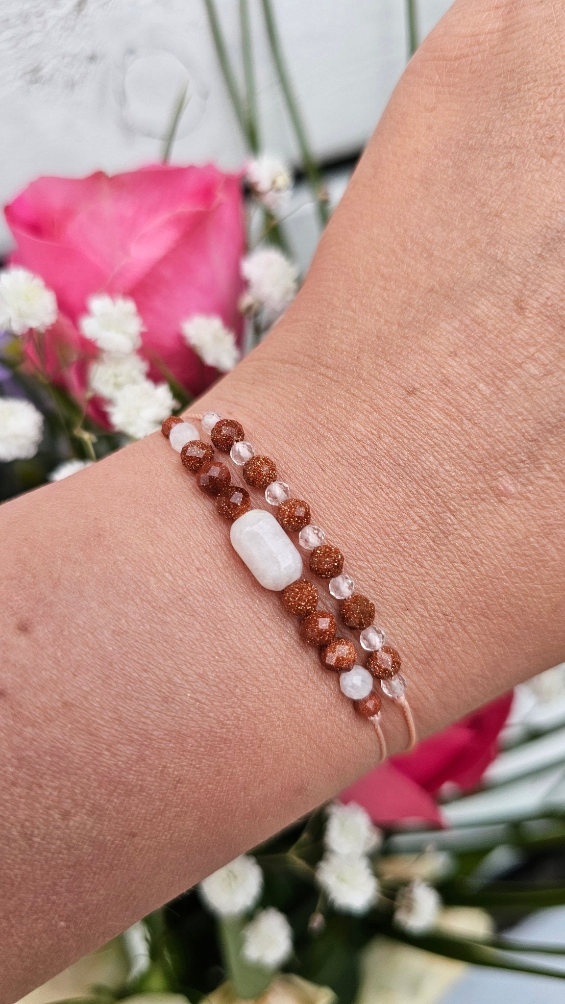 Moon Whisper - Sandstone & Moonstone Bracelet - BellishMoon Whisper - Sandstone & Moonstone Bracelet