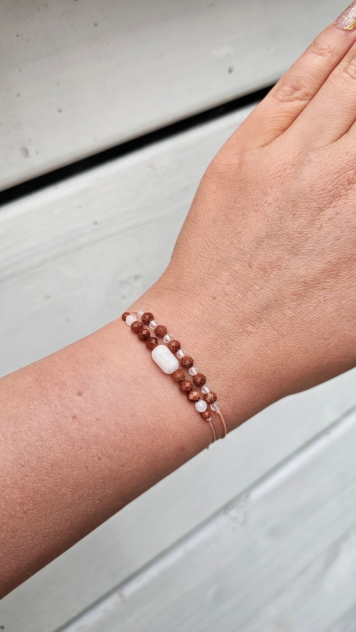 Moon Whisper - Sandstone & Moonstone Bracelet - BellishMoon Whisper - Sandstone & Moonstone Bracelet