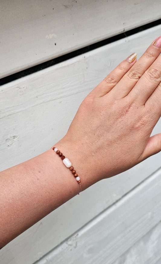Moon Whisper - Sandstone & Moonstone Bracelet - BellishMoon Whisper - Sandstone & Moonstone Bracelet