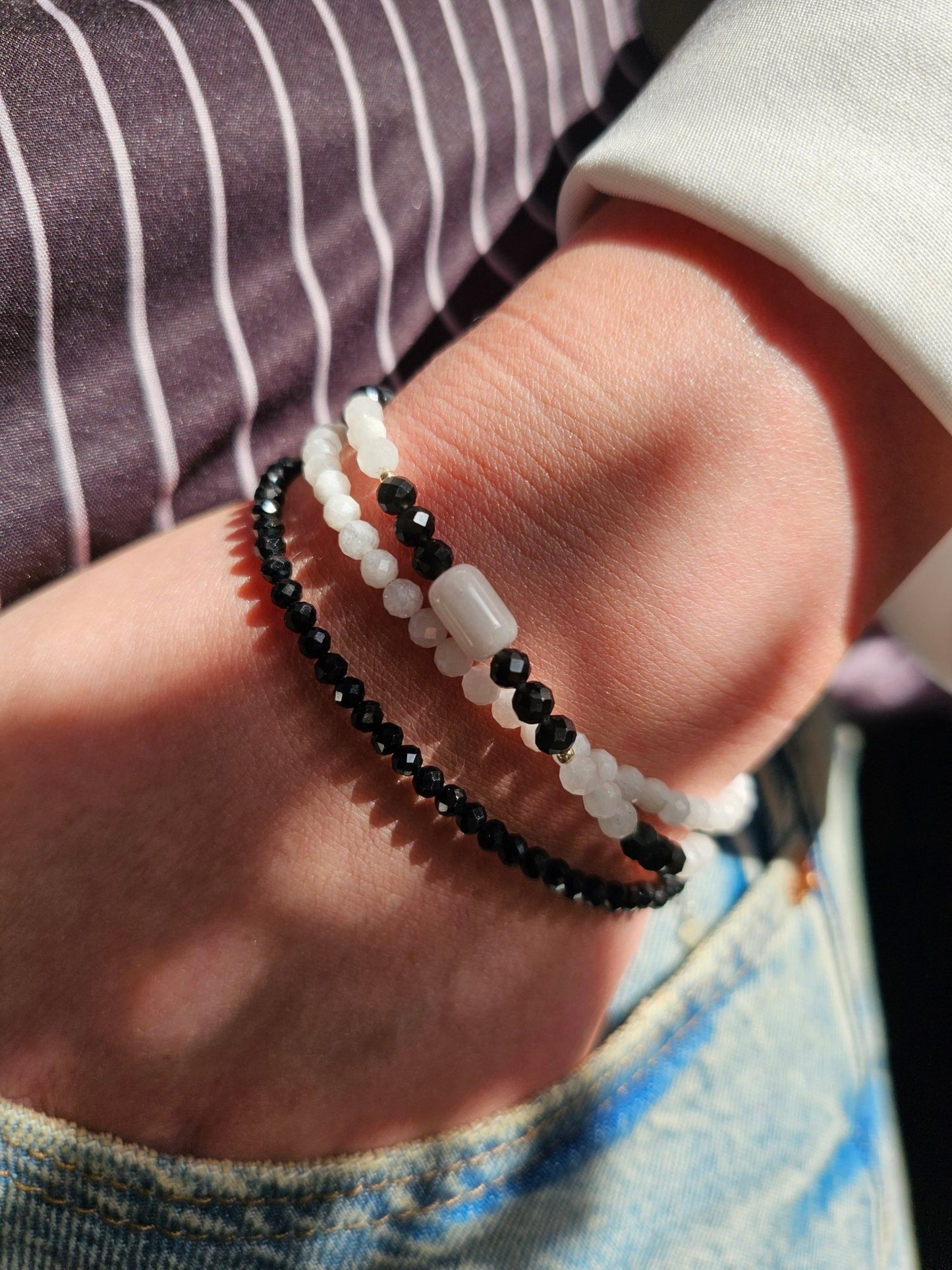 Moonstone Bracelet 4mm – Power in Stone, Elegance & Classic Style - BellishMoonstone Bracelet 4mm – Power in Stone, Elegance & Classic Style