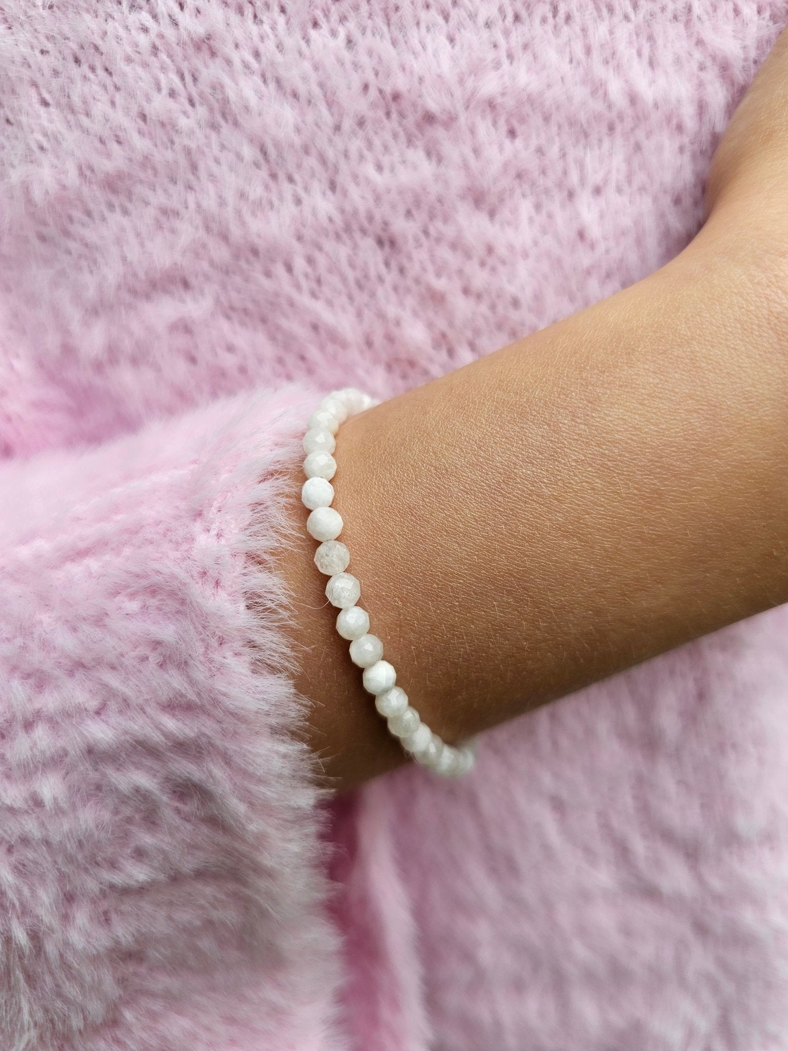 Moonstone Bracelet 4mm – Power in Stone, Elegance & Classic Style - BellishMoonstone Bracelet 4mm – Power in Stone, Elegance & Classic Style