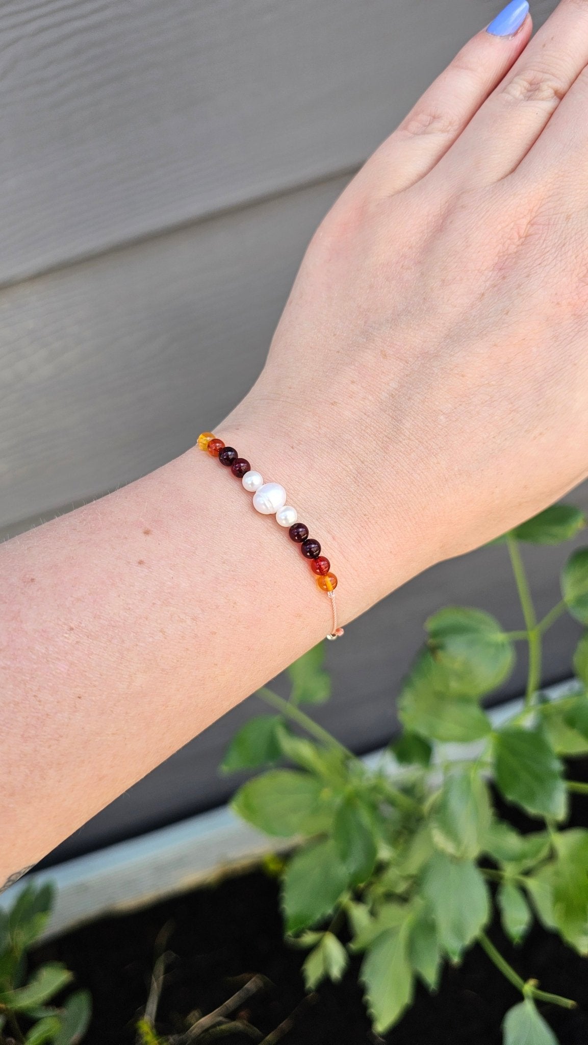 Ocean & Sun – Amber & Pearl Bracelet - BellishOcean & Sun – Amber & Pearl Bracelet