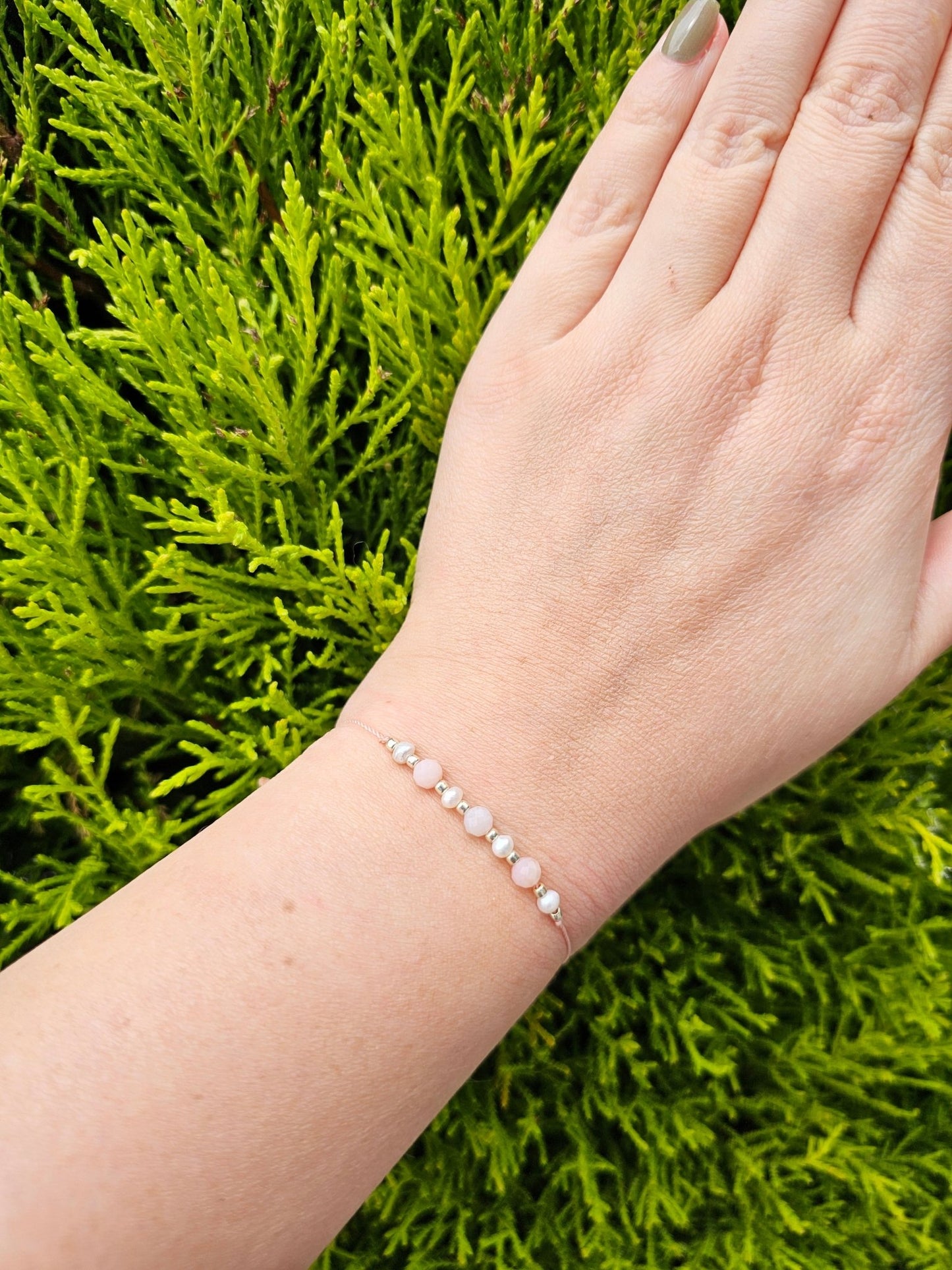Pearly & Pink Opal Bracelet - BellishPearly & Pink Opal Bracelet