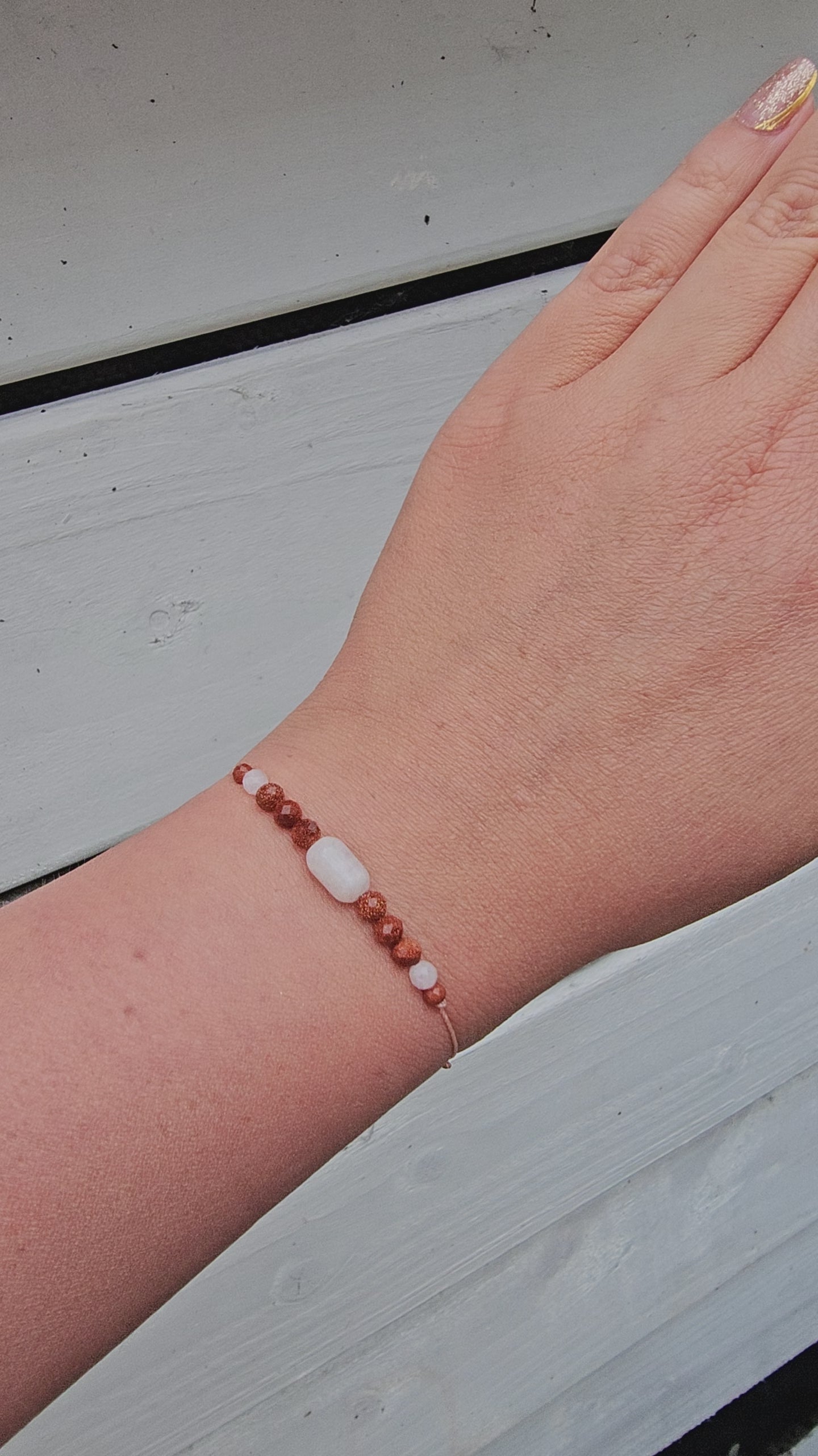 Moonstone & Sandstone Bracelet handmade in ireland , tranding jewellery jewelry , gift for her , bracelet collection 