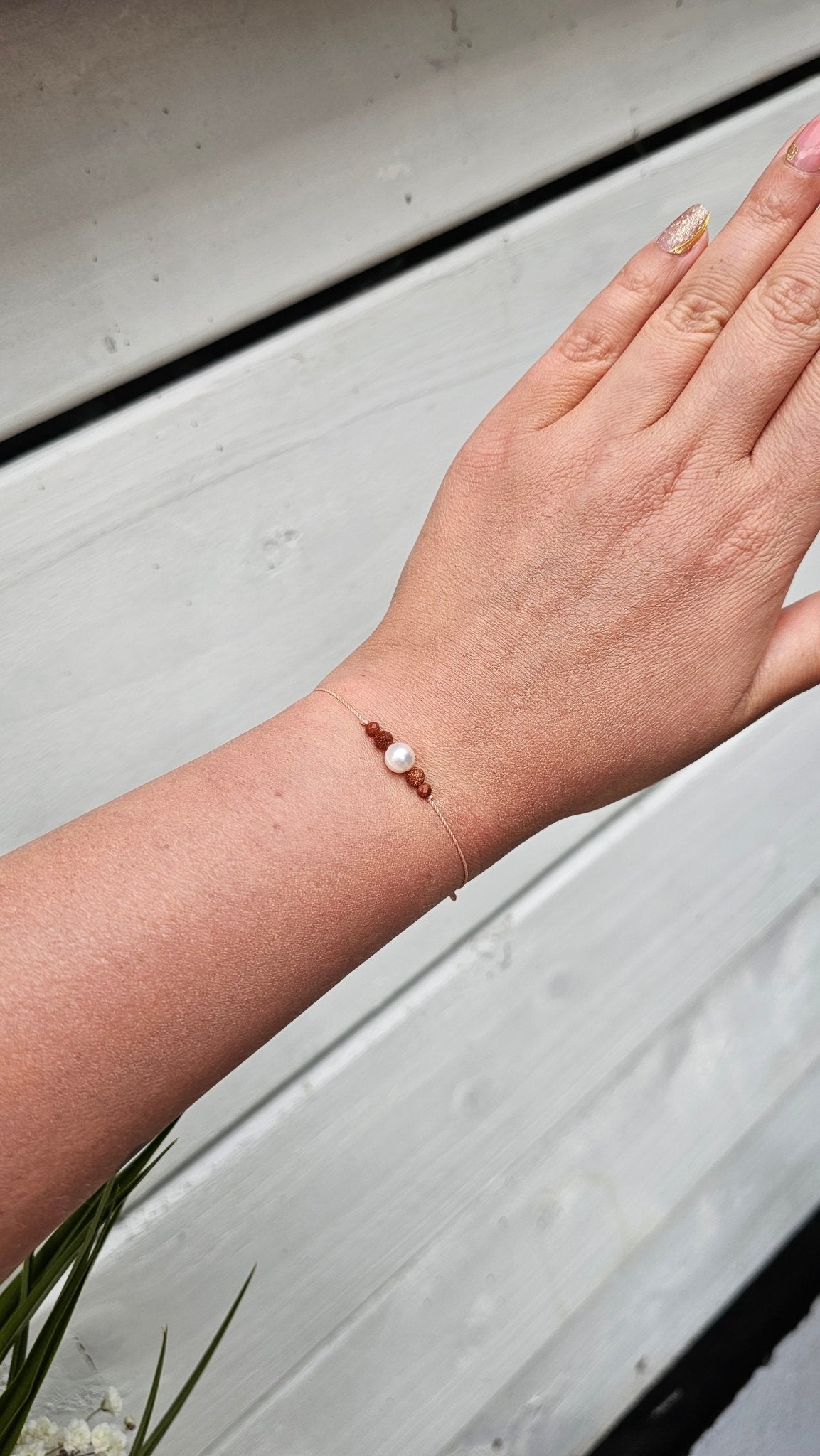 Sea Calm – Pearl & Sandstone Bracelet - BellishSea Calm – Pearl & Sandstone Bracelet