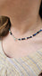 Stormborn Choker 43cm - Lapis Lazuli , Malachite , Pearl - BellishStormborn Choker 43cm - Lapis Lazuli , Malachite , Pearl