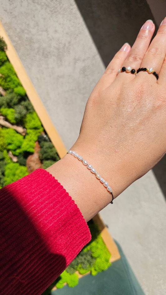 Timeless Pearl Elegance – Freshwater Pearl Adjustable Bracelet - BellishTimeless Pearl Elegance – Freshwater Pearl Adjustable Bracelet